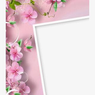 Flower frame wallpaper