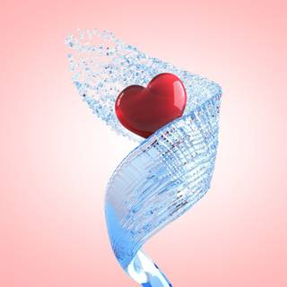 Love shape wallpaper