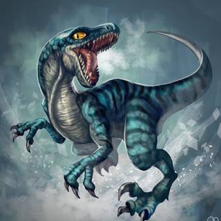 Blue The Velociraptor wallpaper
