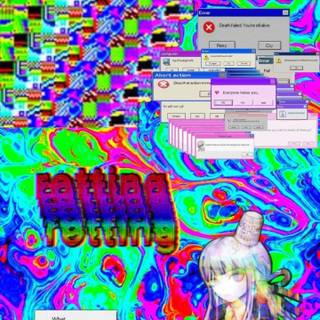 Electronic glitch wallpaper