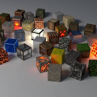Minecraft blocks wallpaper