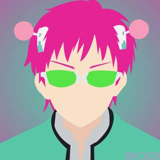 Saiki K minimalist wallpaper