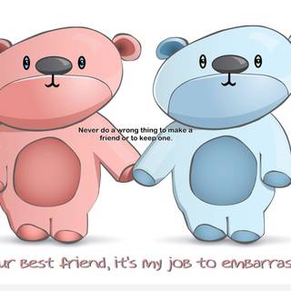 Friendship cartoon wallpaper
