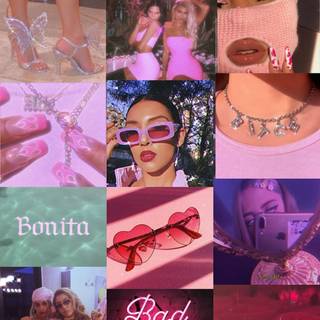 Baddie collage wallpaper