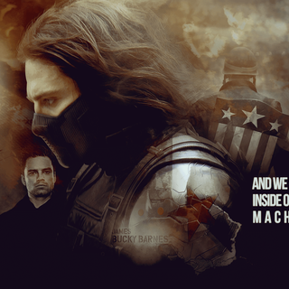 The Winter Soldier Bucky Barnes Captain America: Civil War wallpaper