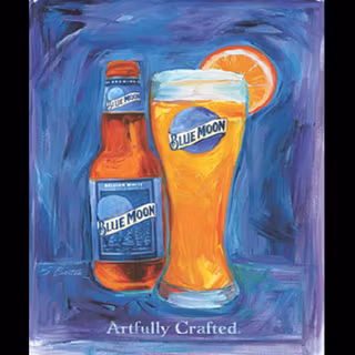 Blue Moon beer wallpaper