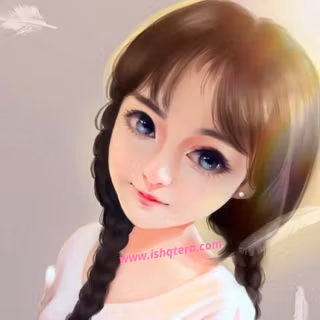 Cute art girl wallpaper