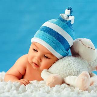 Cute bear baby desktop HD wallpaper