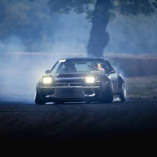 Aesthetic drift car wallpaper