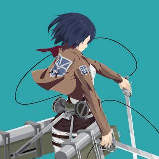 Mikasa Ackerman anime HD wallpaper