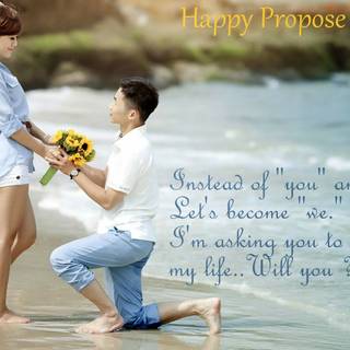 Love proposing wallpaper