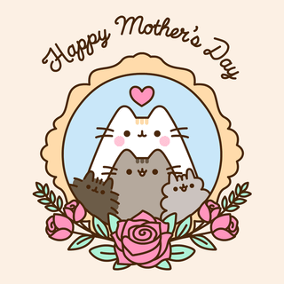 Pusheen Cat Valentines Day wallpaper