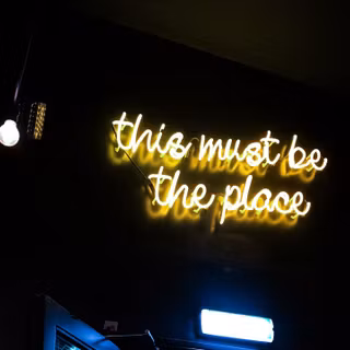 Yellow neon wallpaper