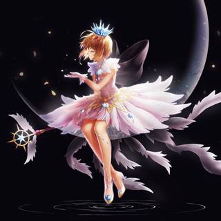 Sakura anime girl art wallpaper