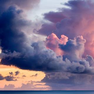 Aesthetic landscape clouds wallpaper