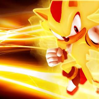 Gold Sonic wallpaper