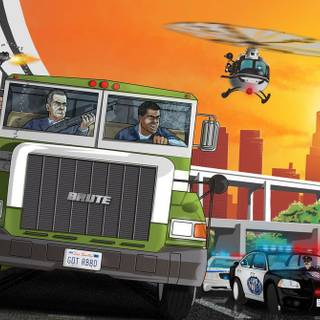 GTA V fan art wallpaper