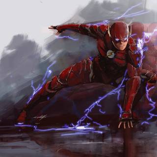 Lightning superheroes wallpaper