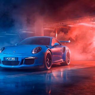 Porsche 911 blue wallpaper