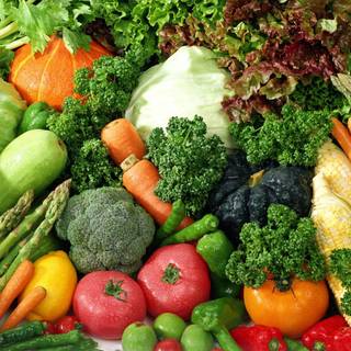 Vegetable garden wallpaper