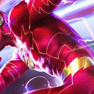 Running superheroes wallpaper