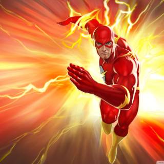 Running superheroes wallpaper