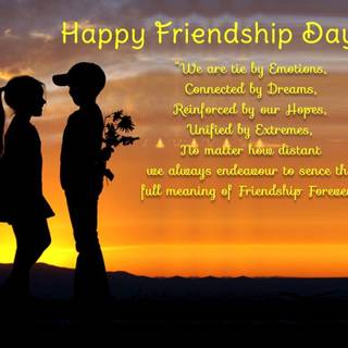 Friendship full screen wallpaper