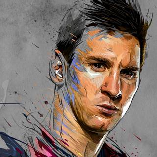 Messi art wallpaper