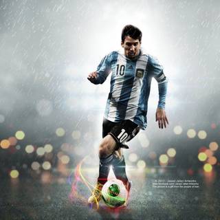 Messi art wallpaper
