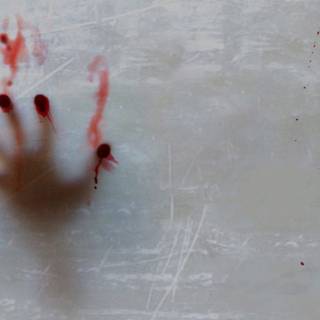 Blood hand wallpaper