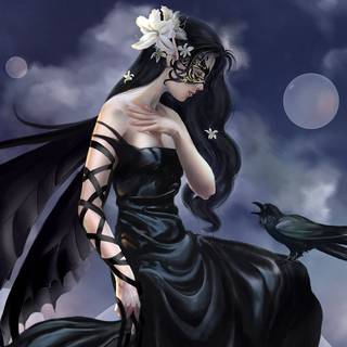 Girl digital art wallpaper