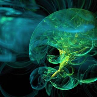 Green smoke wallpaper