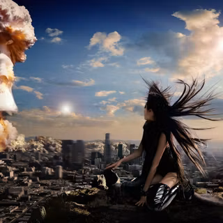 Atomic blast wallpaper