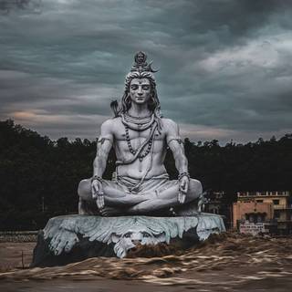 Mahadev statue wallpaper