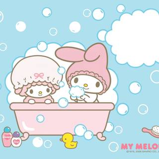 My Melody spring wallpaper