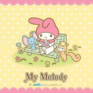 My Melody spring wallpaper