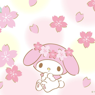 My Melody spring wallpaper