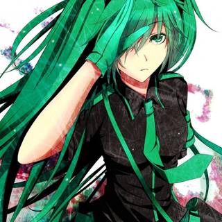 Green women wallpaper