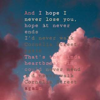 Taylor Swift Cornelia Street wallpaper