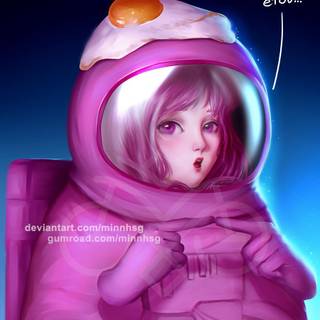 Among Us fanart wallpaper