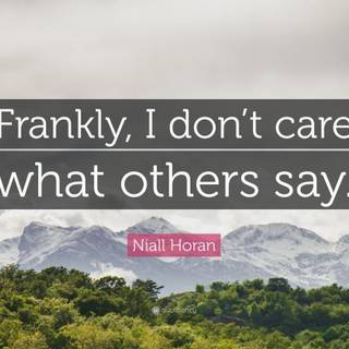 I don't care quotes wallpaper