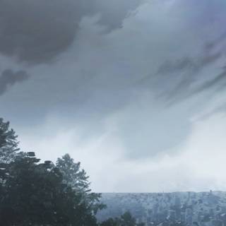 Rainy sky wallpaper