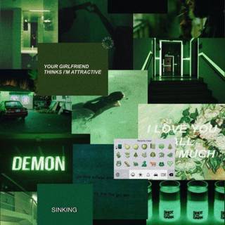 Sage green aesthetic wallpaper