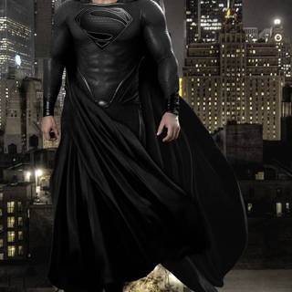 Black suit Superman wallpaper