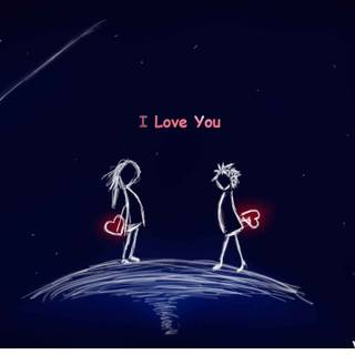 Matching couple wallpaper