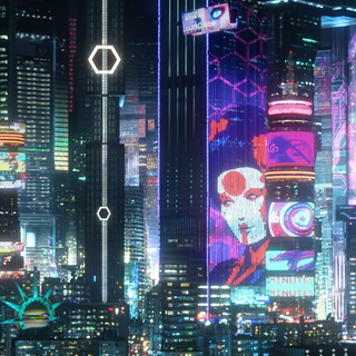 Cyberpunk iPhone 12 Max wallpaper