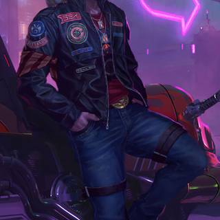 Android Cyberpunk wallpaper