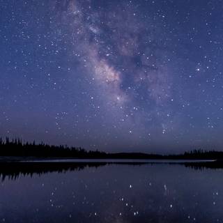 Purple aesthetic night sky wallpaper