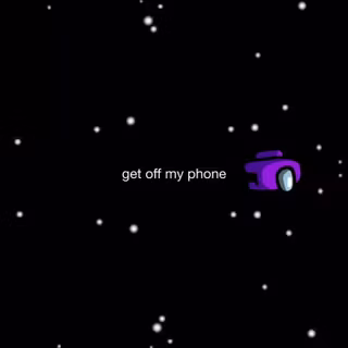Don't Touch My Phone Among Us wallpaper