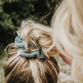 Hair bun blond messy wallpaper